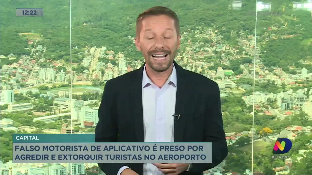 Falso motorista de aplicativo é preso por agredir e extorquir turistas no aeroporto