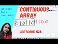 Leetcode 525 Contiguous Array Hashing Leetcode Daily Challenge
