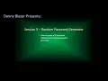 Excel VBA Session 5 - Random Password Generator