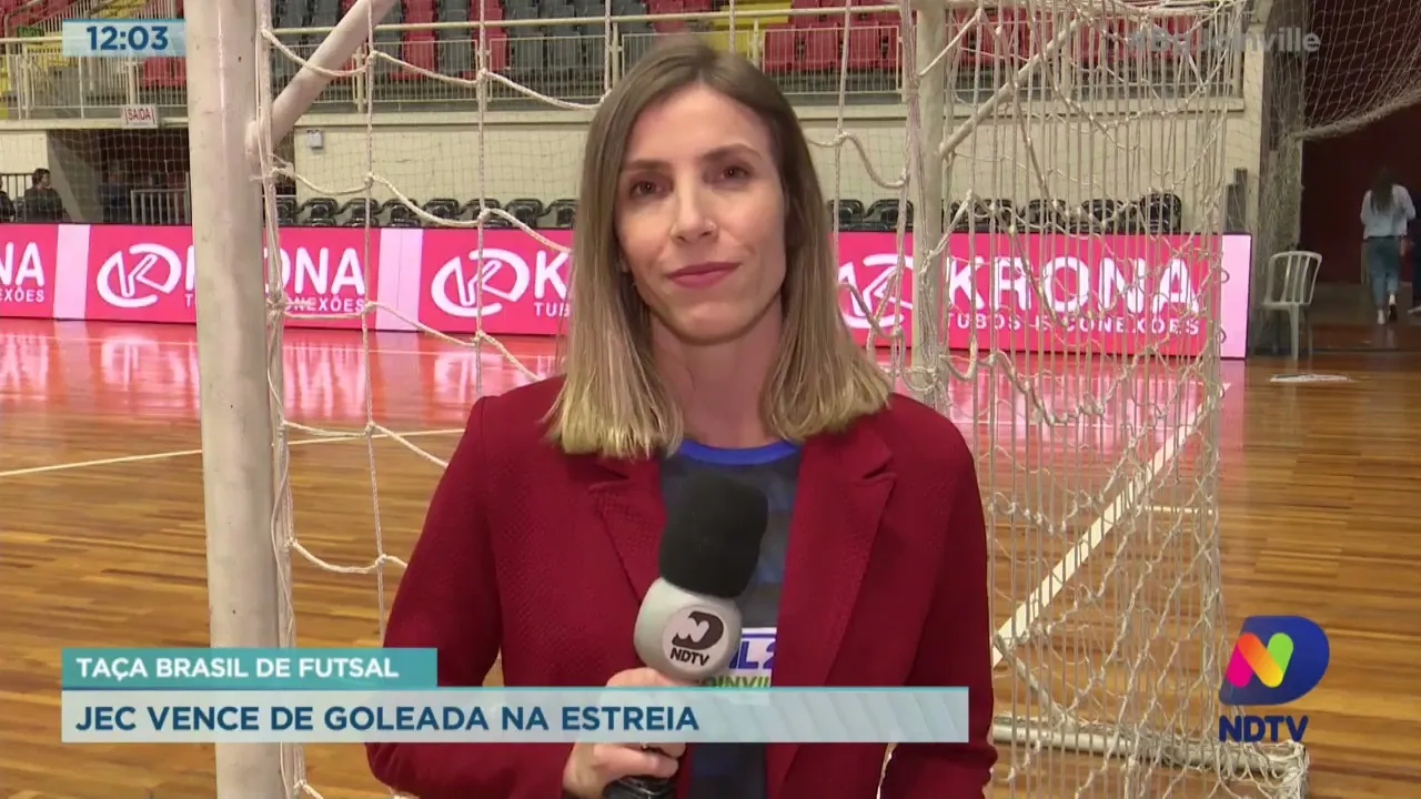 Taça Brasil de Futsal: JEC vence de goleada na estreia