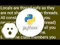 Thread safety in Python Question how it works