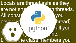 Thread safety in Python Question how it works