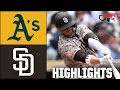 Athletics vs San Diego Padres Full Game Highlights ESPN MLB
