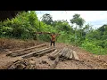 Download Lagu Transport wood to the farm to prepare to build Tieu Lieu's dream wooden house |Tiểu Liễu-17 yearold
