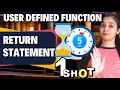 User Defined Functions - PYTHON RETURN Statement 12 CS Confusion Class