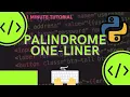 Interview Question Palindrome Number In one line in Python