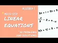 How To Solve MULTI-STEP LINEAR EQUATIONS ALGEBRA 1 Remote Learning