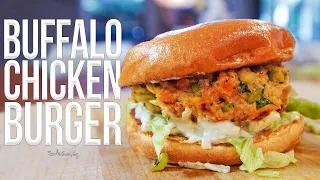 buffalo chicken burger sam the cooking guy