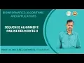 Sequence alignment Online resources II