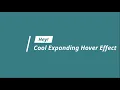 How to make Cool Expanding Text on Hover Effect Using HTML CSS