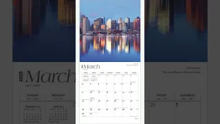 Boston 2025 Square Wall Calendar Plastic-Free