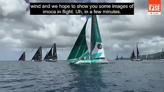 IMOCA “Return-To-Base” Race Start Martinique. Hare, Davies, Goodchild and IMOCA Coverage of Start
