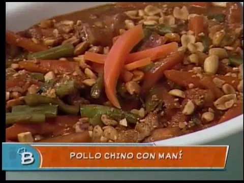 Pollo chino con maní
