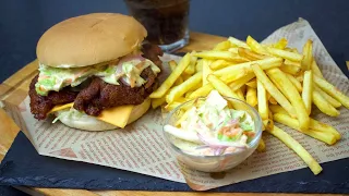 Nashville Hot Chicken Sandwich Recipe | Spicy Fried Chicken Burger | Cook With Faiza