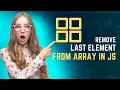 How to Remove Last Element from an Array in JavaScript MultiClick