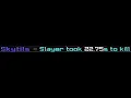 Skytils Slayer took 22 75s to kill melee crimson eman pov Hypixel Skyblock