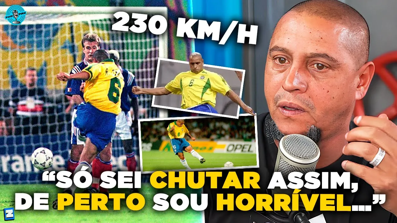 Os MELHORES Gols de LONGE do Roberto Carlos