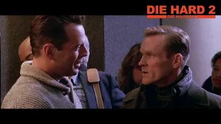John McClane runs into Colonel Stuart - Die Hard 2 1990
