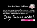 Master Fraction Word Problems Using Bar Models