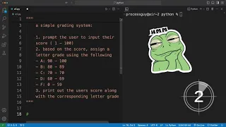 Python 105 Exercise on Int float string operators and Conditional Statements f244
