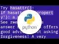 How do I determine if an object has an attribute in Python