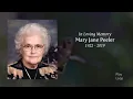 Mary Jane Peeler Funeral Service
