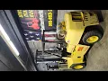 Good running Hyster H90XLS 9K Pneumatic tire forklift with solid pneumatic tires