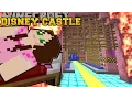Minecraft BURNING DISNEY CASTLE BURNING DOWN NOTCH LAND Mini-Game