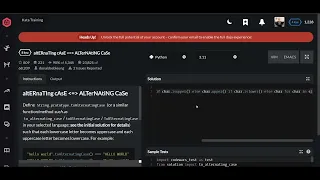 Codewars altERnaTIng cAsE ALTerNAtiNG CaSe Python 8 kyu