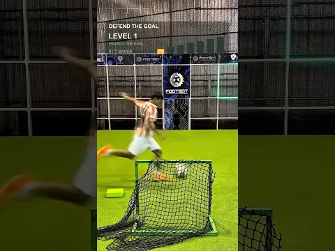 Defender vs Rising Ball Speed 🛡️⚡ How Long Can He Protect the Goal? 😳⚽