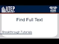 Find Full Text of an Article