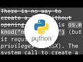 Create empty file using python