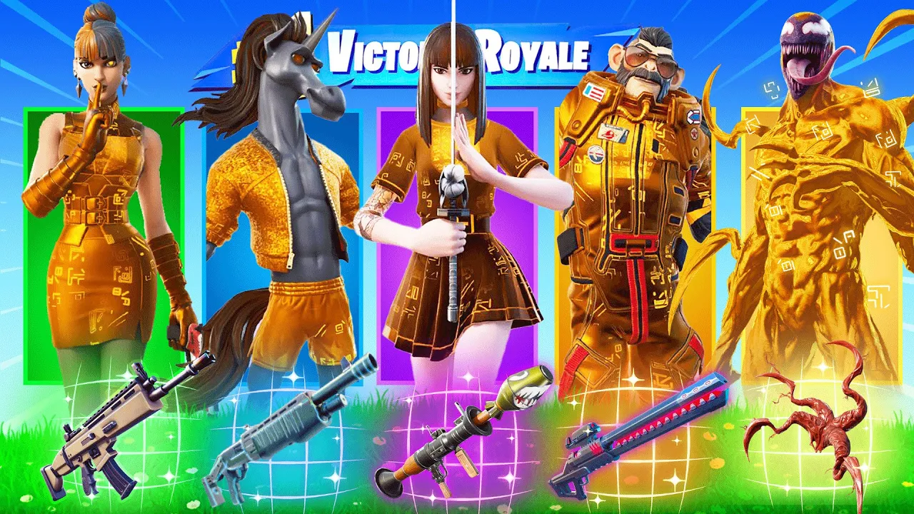 The *RANDOM* GOLD BOSS Challenge in Fortnite! (Season 8)