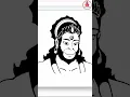 Jai Shree Ram Drawing Hanuman ji Sketch with Python Turtle library