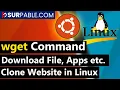 What is wget Command in Linux Download File Clone Website in Linux in Terminal