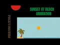 SUNSET AT BEACH ANIMATION PURE CSS TUTORIAL