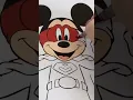 Coloring Disney Mickey Mouse as a Super Hero