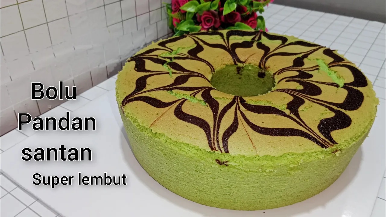 Bolu Pandan santan super lembut Bolu Pandan santan super lembut
