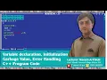 C Program Practical 2 I Variable declaration Initialization I garbage Value I Error Handling