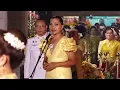 สุนารี ราชสีมา" ขับร้องเพลงกราบเท้าย่าโม พิธีรำบวงสรวงท้าวสุรนารี ในพิธีเปิดงานย่าโม ประจำปี 2568
