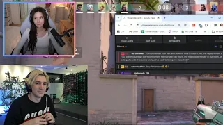 xQc reacts to Pokimane Ending a Viewer's Marriage