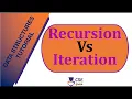 Recursion Vs Iteration Stack Data Structure L 49 Data Structures Application