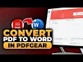 How To Convert PDF To Word in PDFgear 100 WORKS NO Yapping To The Point FAST EASY