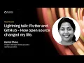GitHub Satellite India 2021 - Lightning talk Flutter and GitHub