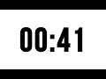 41 Second Timer Without Music Simple Countdown With Alarm At The End