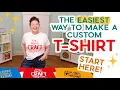 BEST Cricut Iron-on Vinyl Tutorial Custom HTV T-shirt For Beginners