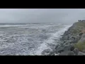 Jekyll Island beach an hour before high tide