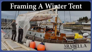 Building a Winter Tent Over Our Sailboat | Shrink Wrap Prep in Newfoundland
