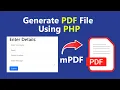 Download Lagu How to Generate PDF Files in PHP Using mPDF (2025)