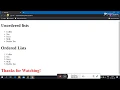 Sort Unordered List and Ordered List using with HTML